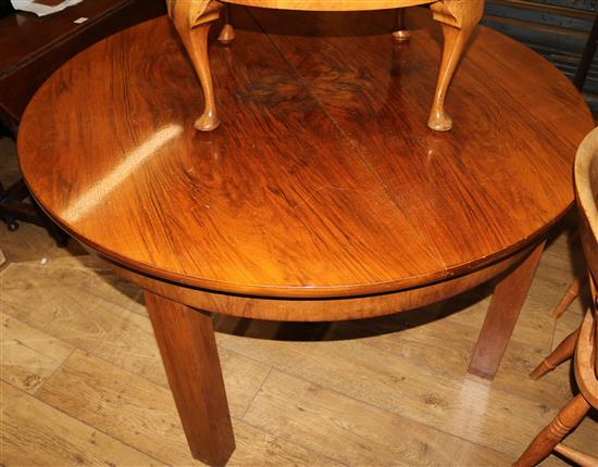 A walnut extending dining table W.130cm